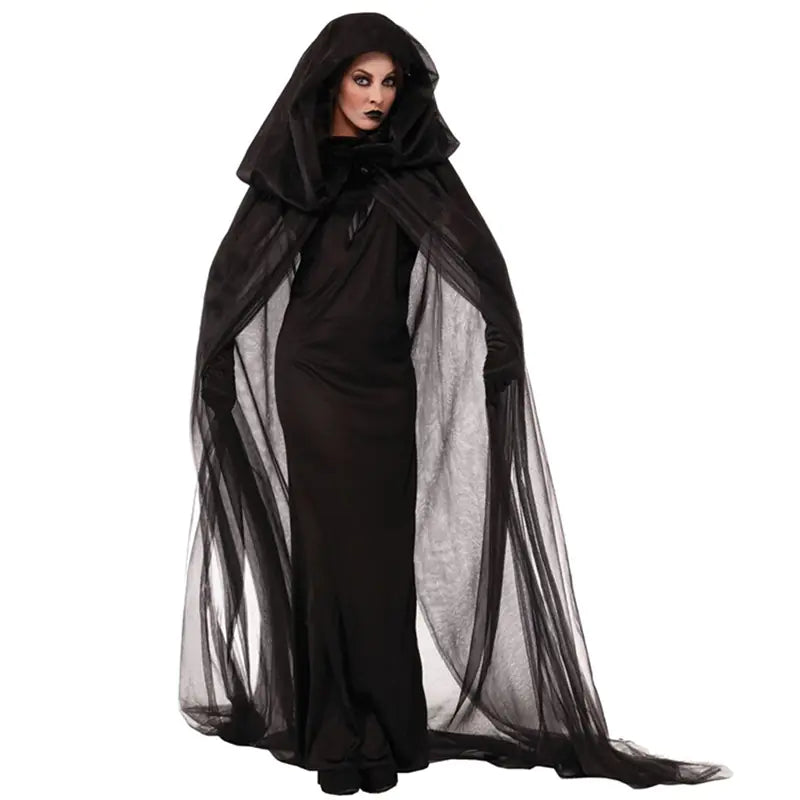 Witch Costume Robe for Halloween Cosplay Outfit