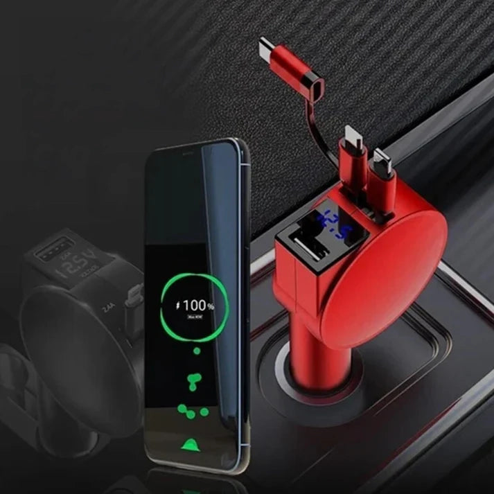 Parysian™ 3-in-1 Retractable Fast Car Charger