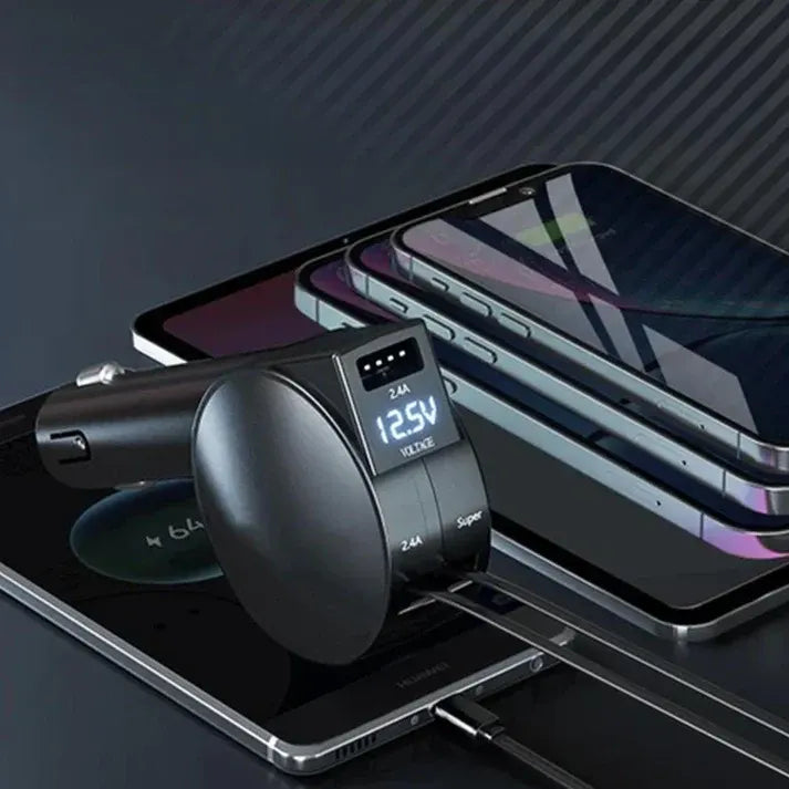 Parysian™ 3-in-1 Retractable Fast Car Charger