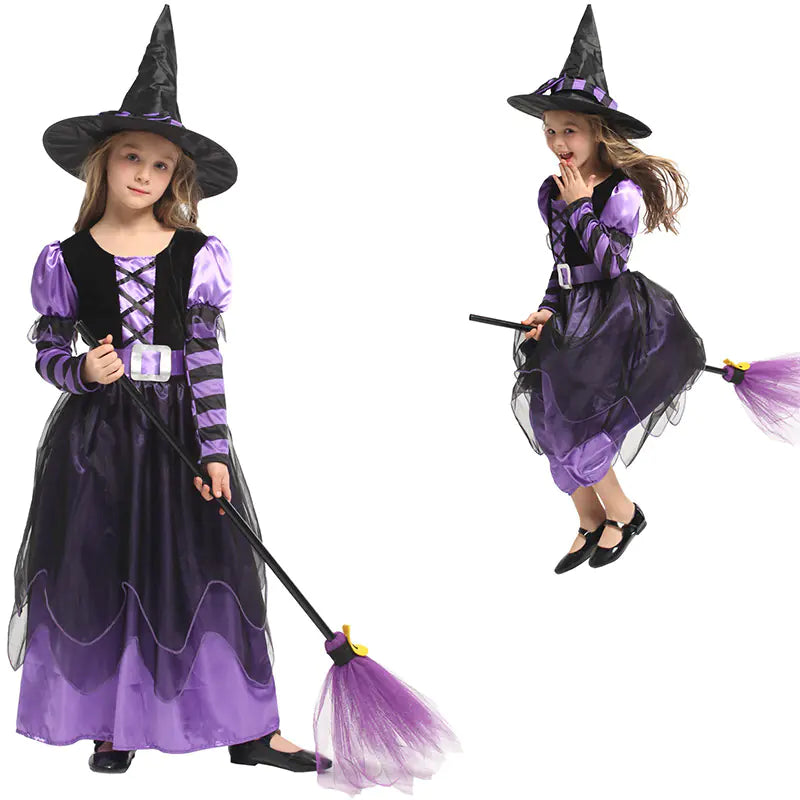 Halloween Cosplay Costume - Kids' Witch Dress G-0309A