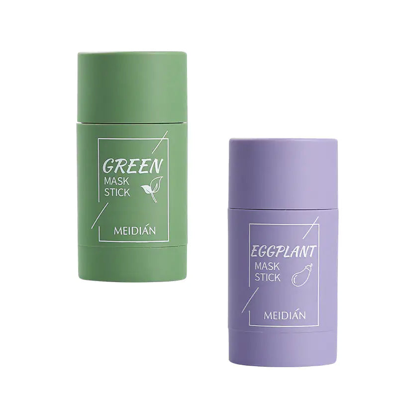 Twin Radiance: Eggplant & Green Tea Mask Sticks