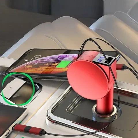Parysian™ 3-in-1 Retractable Fast Car Charger