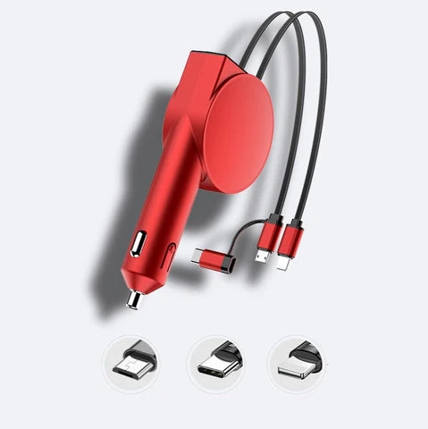 Parysian™ 3-in-1 Retractable Fast Car Charger