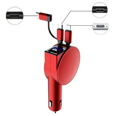 Parysian™ 3-in-1 Retractable Fast Car Charger