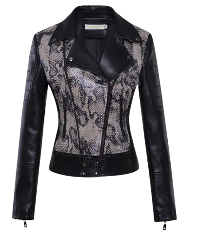 Genuine Leather Women's Jacket - Short Blazer Style