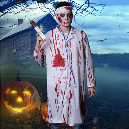 Bloody Doctor Costume for Halloween Adult Party