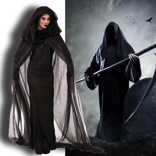 Witch Costume Robe for Halloween Cosplay Outfit