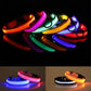 LED Adjustable Dog Collar Blinking Flashing Light Up Glow Pets Safety Waterproof