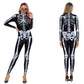3D Skeleton Print Adult Halloween Jumpsuit Costume