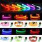 LED Adjustable Dog Collar Blinking Flashing Light Up Glow Pets Safety Waterproof