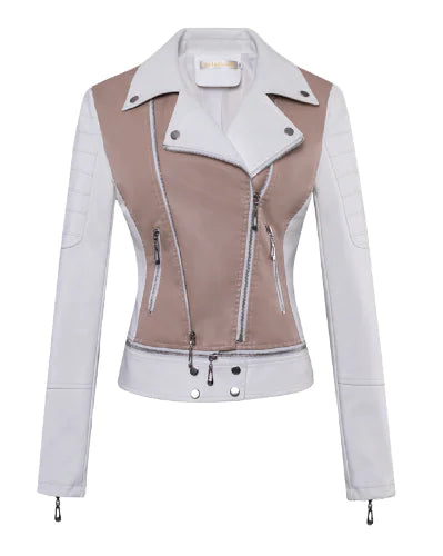Genuine Leather Women's Jacket - Short Blazer Style