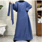 Women's Casual Long Sleeve Pocket Maxi Dress