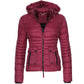 Women's Winter Red Motorcycle Jacket