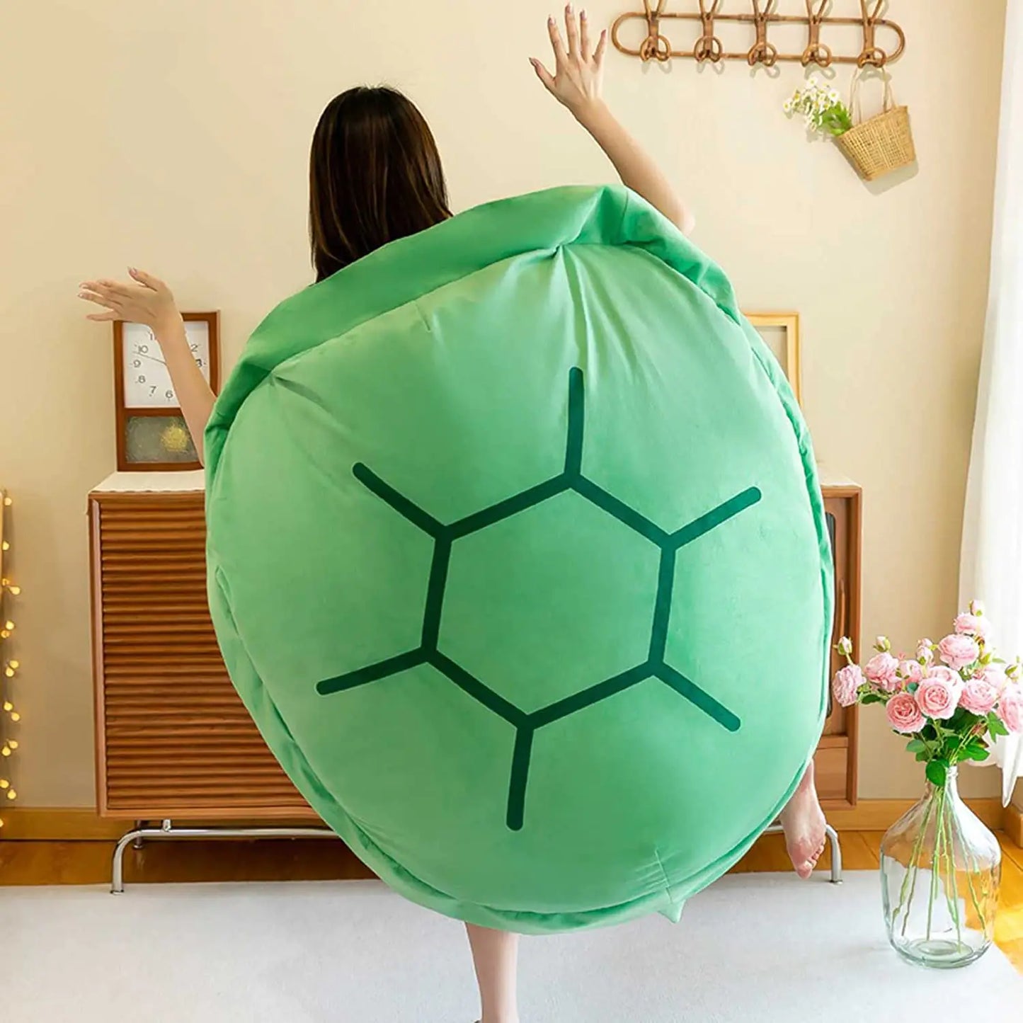 Green Wearable Turtle Shell Pillows