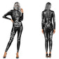 3D Skeleton Print Adult Halloween Jumpsuit Costume