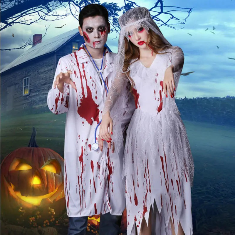 Bloody Doctor Costume for Halloween Adult Party