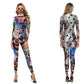 3D Skeleton Print Adult Halloween Jumpsuit Costume