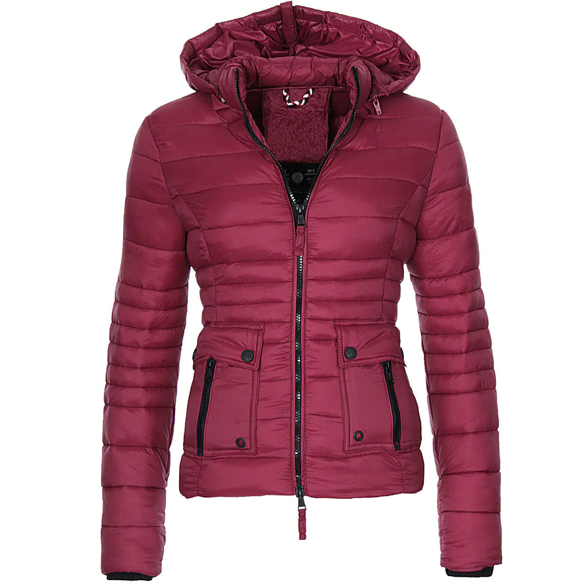 Women's Winter Red Motorcycle Jacket