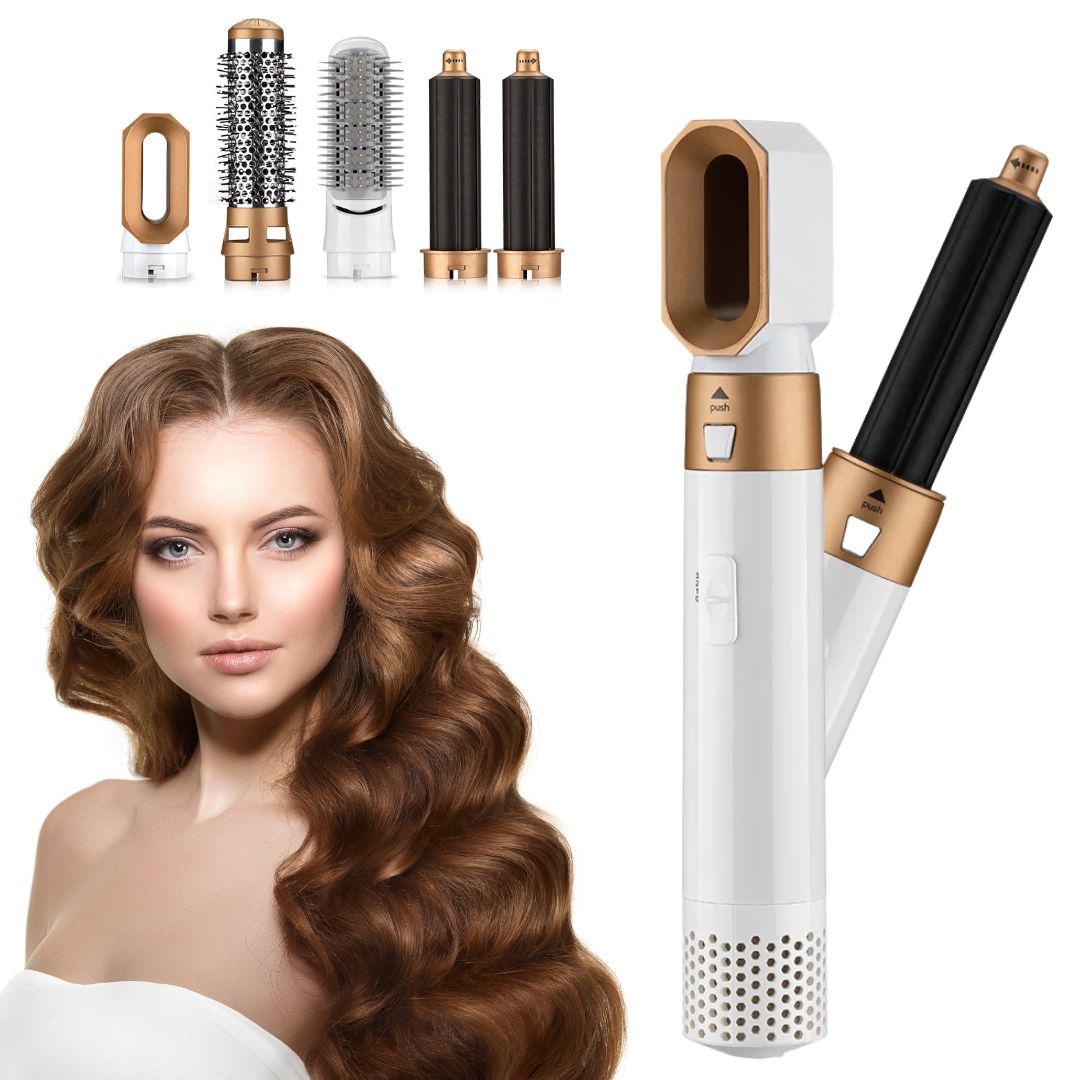 DEALS-DAZE™ 5-in-1 Curling Comb and Straightener