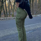 Sassy High Waist Cargo Pants